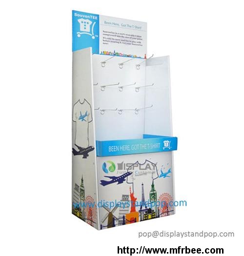 2015_new_arrival_paper_display_cardboard_stand_with_hook_for_store