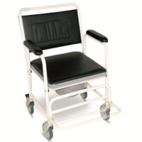 more images of Commode Wheelchair With Foldable Footrest