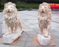 Carved Animal Statue,lion statue,large garden statue for sale