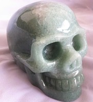 Hand Carved Natural Quartz Crystal Skull For Sale