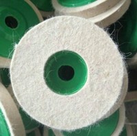 more images of Felt polishing wheels with green plastic disc
