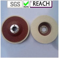 more images of 100% wool felt polishing wheels with glassfiber