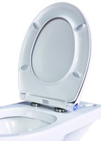 Comfortable elongated 19'' shape urea nightlight toilet seat cover for American market