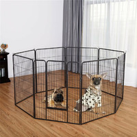 more images of Foldable Metal Pet Pen Portable Metal Exercise Pen dog runner indoor and outdoor