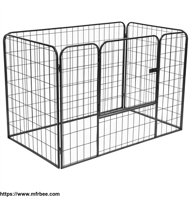 8_panels_indoor_large_enclosure_heavy_duty_dog_fence_outdoor_and_indoor_barrier_dog_cage