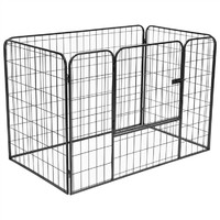 8 Panels Indoor Large Enclosure Heavy Duty Dog Fence Outdoor and Indoor Barrier Dog Cage