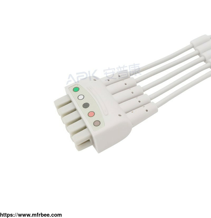 a5057_el1_ge_marquette_compatible_vs_type_5_lead_wires_cable_snap_aha