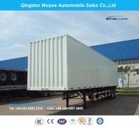 13 Meter 3 Axle Steel Van Cargo Semitrailer or Van Truck Semi Trailer