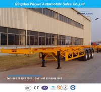 3 Axle Skeleton Container Chassis or Truck Semi Trailer