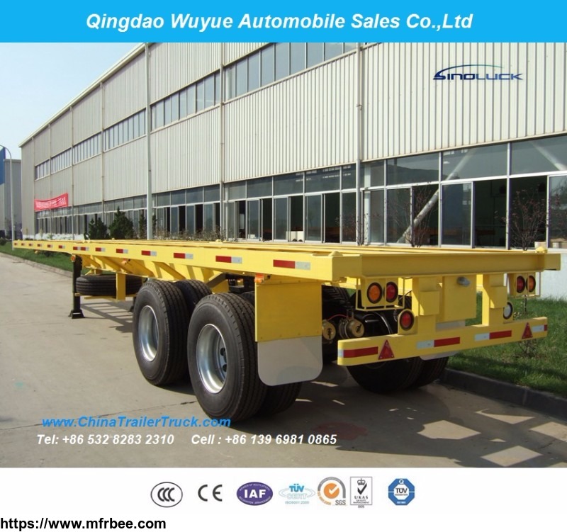 2_axle12_5_meter_flatbed_semi_truck_trailer
