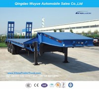 3 Axles Low Bed Trailer or Lowboy Semi Truck Trailer or Lowbed Semitrailer