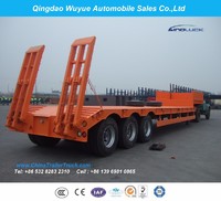 13m 3 Axle Lowboy Semi Truck Tailer or Lowbed Semitrailer