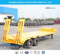 more images of 2 Axle 11m 20 Ton Fuwa Axle Low Bed Semitrailer or Lowboy Semi Truck Trailer