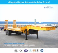more images of 2 Axle 11m 20 Ton Fuwa Axle Low Bed Semitrailer or Lowboy Semi Truck Trailer