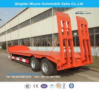 more images of 2 Axles Lowboy Semitrailer or Lowbed Semi Truck Trailer