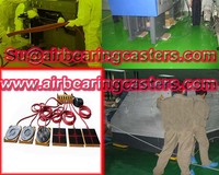 Air caster rigging systems description