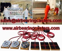 Air bearing casters durable and safe working