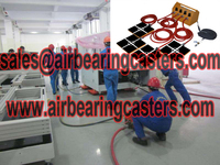 Air caster system is the machinery moving and loading