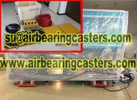 Air casters can be used in place of machinery skate