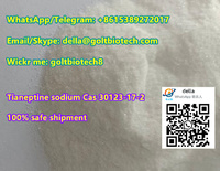 High purity Tianeptine sodium Cas 30123-17-2 powder reliable supplier Whatsapp +8615389272017