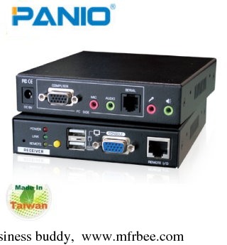 300m_cat5_kvm_extender_switch_with_audio_mic_and_rs_232_panio_kv300am