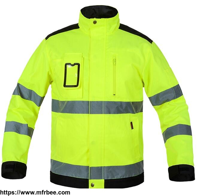 Mens Fluorescent Workwear Jacket B222 - Mfrbee.com