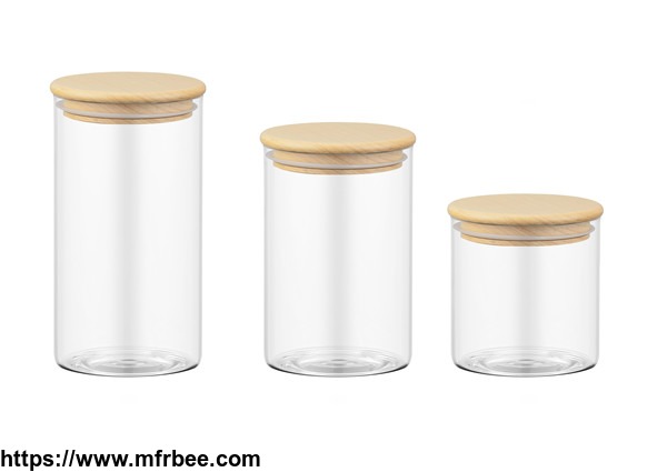 m001_china_high_quality_borosilicate_glass_canister_wood_lid_canister_oem_manufacturer