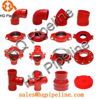 more images of UL/FM Ductile iron grooved fittings