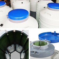 more images of Caliber 125mm Semen storage aluminum tank 35L liquid nitrogen container