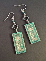 Turquoise and Silver Circuit Boards