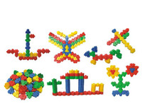 Plastic building block toys