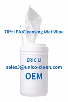 70% IPA Disinfectant Antibacterial Surface Cleansing Wet Wipe/Canister Wipe-100