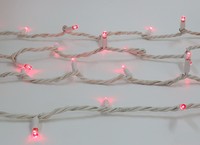 more images of IP44 outdoor white rubber cable light chain commercial 8m 80Led red color