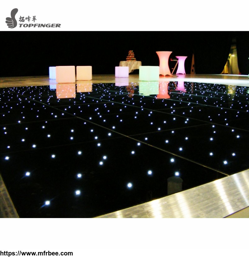 black_color_elegant_white_twinkle_water_proof_new_interactive_wedding_led_dance_floor_for_sale