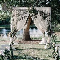 Wholesale Used Circle Chuppah Stand Ceiling Draping Pole Design Kits Pipe And Drape Wedding Backdrop For Sale