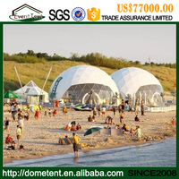 aluminum frame round party tent, Diameter 5 m aluminium geodesic dome tent for sale