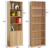 customize size design wood bookcase with melamine finish