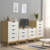 Hot saling high quality wooden white chest of drawers
