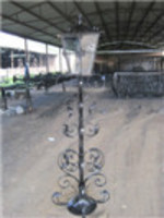 Garden cast iron lamp post