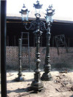 more images of Antique cast iron lamp post