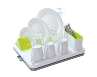 more images of PP material Dish Rack Drainer with Utensil Holder